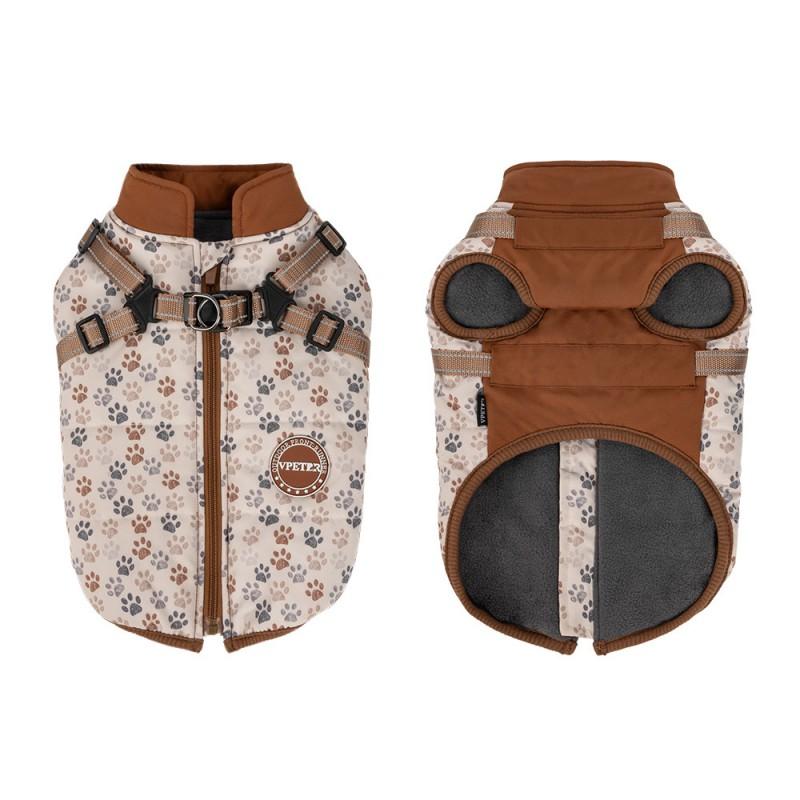 Warm Cotton Pet Vest Small Medium Dogs Winter Coat With Leash Loop Windproof Outerwear