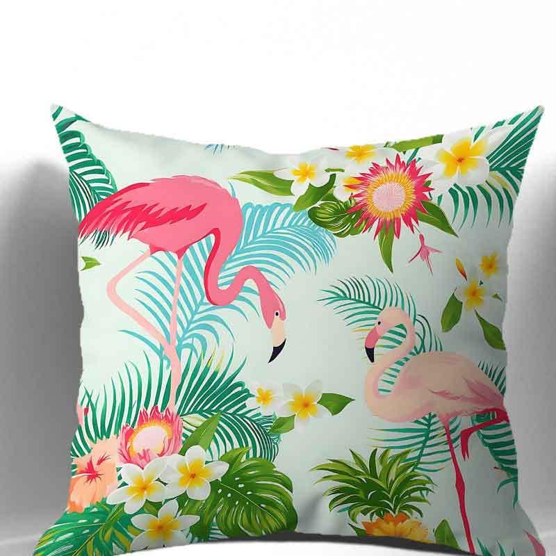 1/4pcs Tropical Flamingo Throw Pillow Covers Summer Hawaiian Style Cushion Cases for Home Sofa Decor Cushion Cover