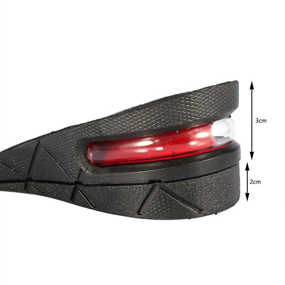 1 Pair Men Women Half Lift Height Increase Insoles 5cm Invisible Shoes Heel Taller Pads