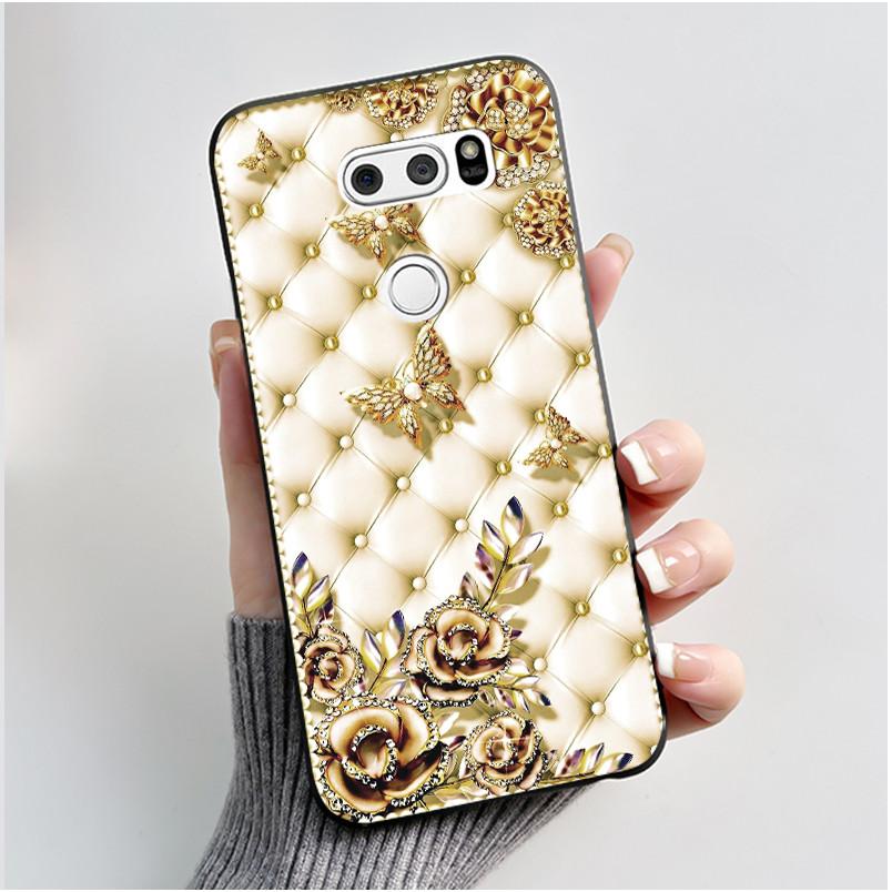 Casing For LG V30 V30+ V30S V30S+ V35 V35+ ThinQ Slim Soft Black Silicon Case Aesthetic Luxury Cute Cool Boys Girls Back Cover