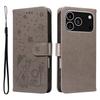 For iPhone 17 Pro Leather Wallet Case Cat Bee Pattern Phone Cover Stand