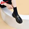 Women's summer new casual versatile black uniform shoes, student one-pedal single shoes