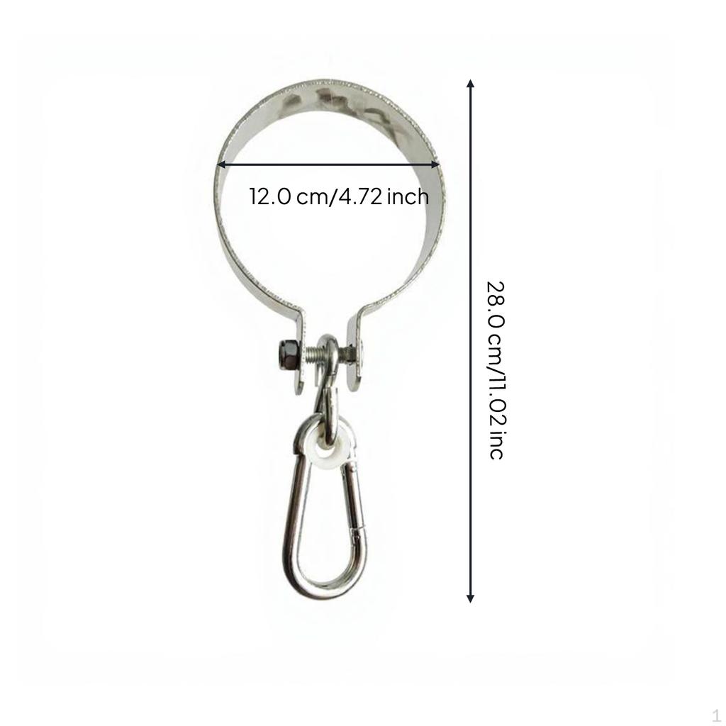 Rotating Hook, Round Hanger, Sturdy robustDuty Outdoor Playground Accessory, Kids 2.5cm