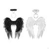 Angel Costume Wings and Headband Accessories Halloween Cosplay