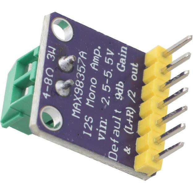 

Soldered MAX98357 I2S Audio Amplifier Module Filterless Class D Amplifier