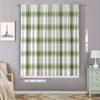 2pcs Home Decoration Curtains, Bed Sheets, Geometric Square Grid Art Decoration with Rod Pocket Curtains, Suitable for Kitchens,