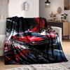 1pc Classic Muscle Car Flannel Blanket [Cozy Throw Blanket] For Sofa, Bed, Travel, Camping, Livingroom, Office, Couch, Chair, And Bed