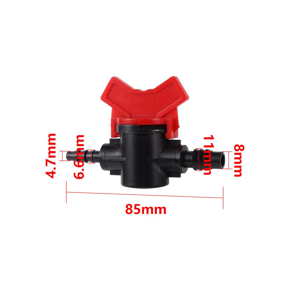 Pipe Valve Water Controller Bypass Valve Garden Tap Connector 1/4'' 3/8'' 1/2'' 5/8'' 3/4'' Tube Drip Irrigation Joint 1/10Pcs