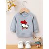 European Size Trendy And Innovative Print Pattern Soft And Skin-Friendly Sweatshirt for Baby Boys Aged 0-3 Years, Suitable for Spring And Autumn.