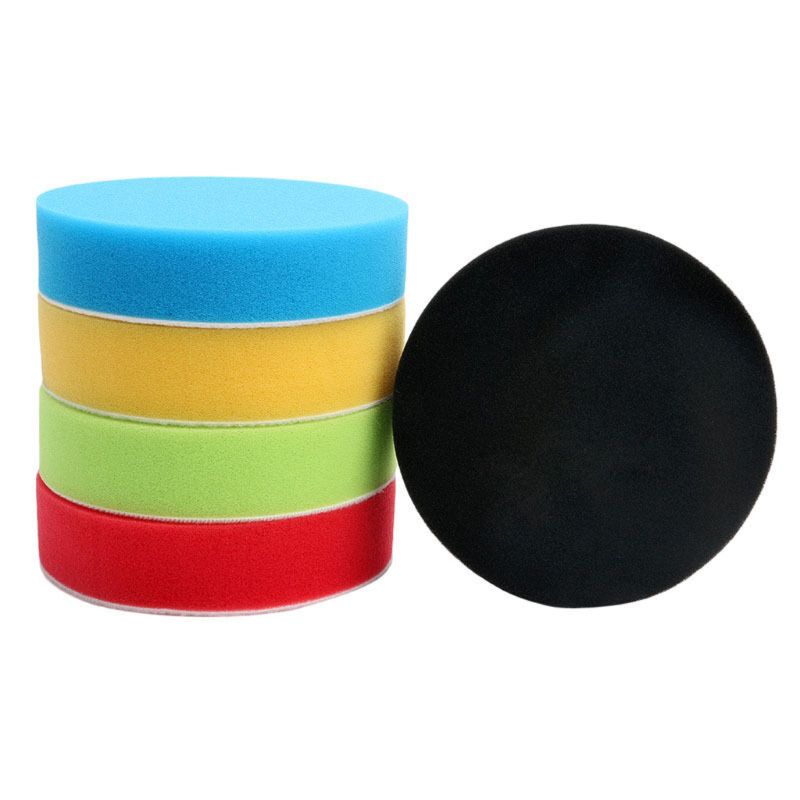 Hot 5PCS 3" Flat Sponge for Buff Buffing Pad Polishing Kit Car Polisher