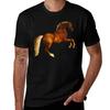 George Stubbs Whistlejacket  1762 For Black Background Tshirt Simple Line Art Print Tee Tshirt
