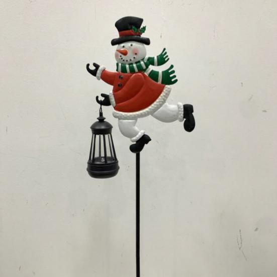 Luz Solar de Jardim de Natal para Exterior à Prova d'Água Boneco de Neve/Papai Noel Paisagem Caminho Estaca Luz para Quintal Gramado Passarela Pátio Decoração