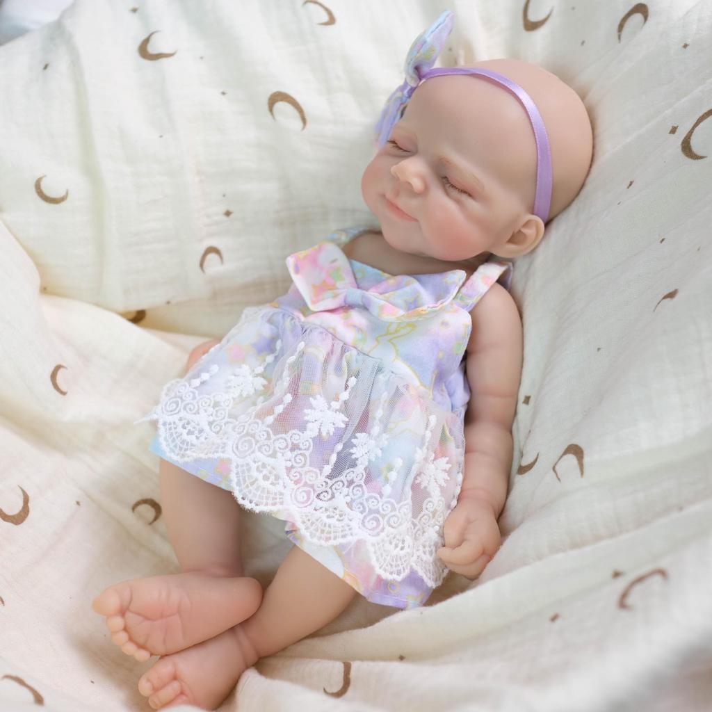 12-Zoll-Gradient-Feenkleid Realistische Silikondoppe - Perfektes Weihnachtsgeschenk für Kinder