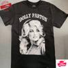 Dolly Parton DOLLY PORTRAIT LOGO T-Shirt NEW