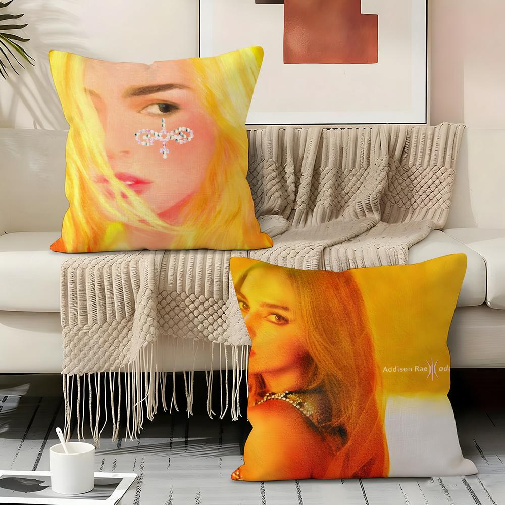 A-Addison Rae Actor Pillow Case Pillowcase, Double-Sided Printed, Sofa Cushion, Bedroom Headboard Pillow