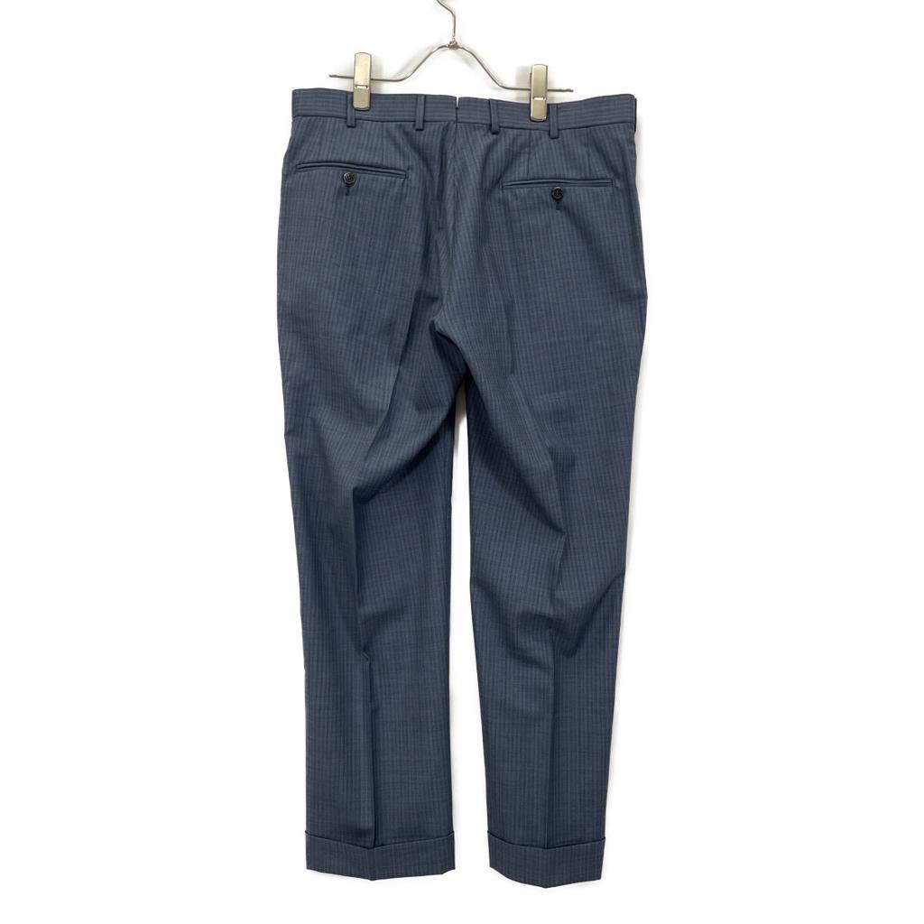 ISAIA Blue X Gray GREGORIO Silk Blend Striped Suit Suit Setup 48 Blue grayUsed