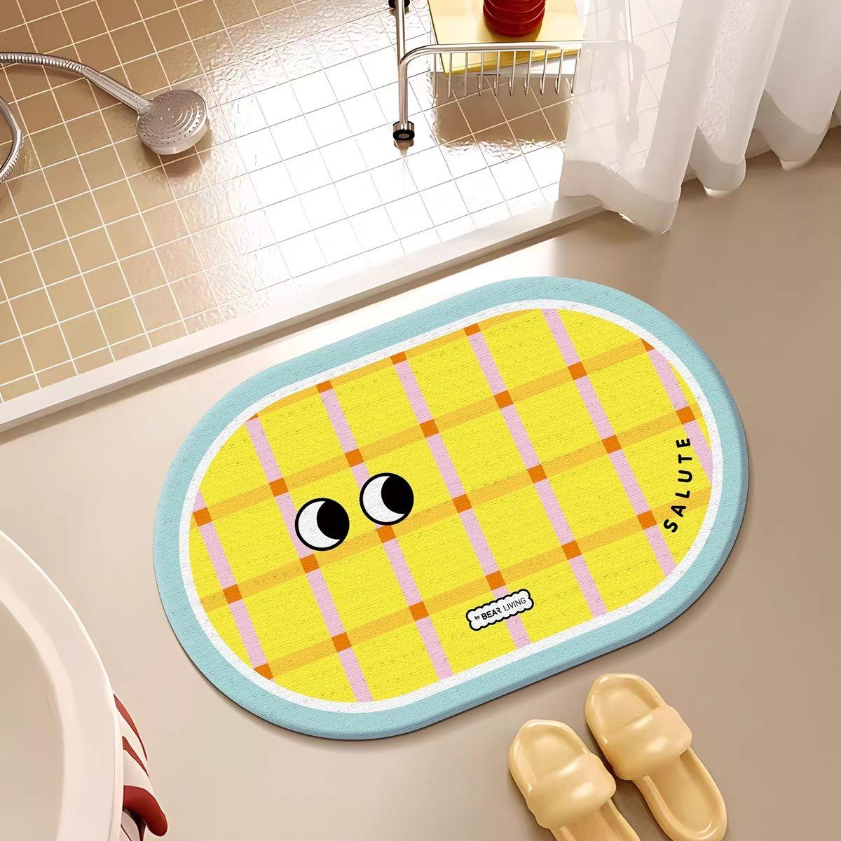 

Dopamine Monster Жесткий диатомовый абсорбирующий коврик Коврик для пола в ванной Коврик для ног Туалет Туалет Быстросохнущая доска Ванная 40x60cm15.7x23.6in