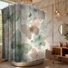1pc Bathroom Shower Curtain, Butterfly Garden Visit Experience, Anniversary Shower Curtain, with 12 Hooks, 180*180Cm Bathroom