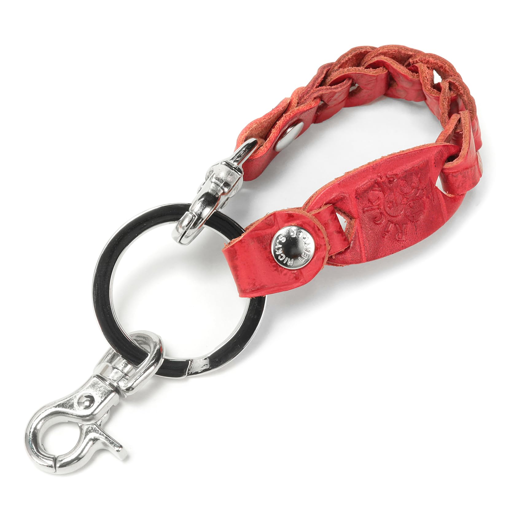 

Ricky s Type 2 Small Embossed Crocodile Red Keychain, Loss Prevention, Smart Key Ring, Key Ring, Key Holder, Key Strap, Key Cover, Key Cap, Genuine