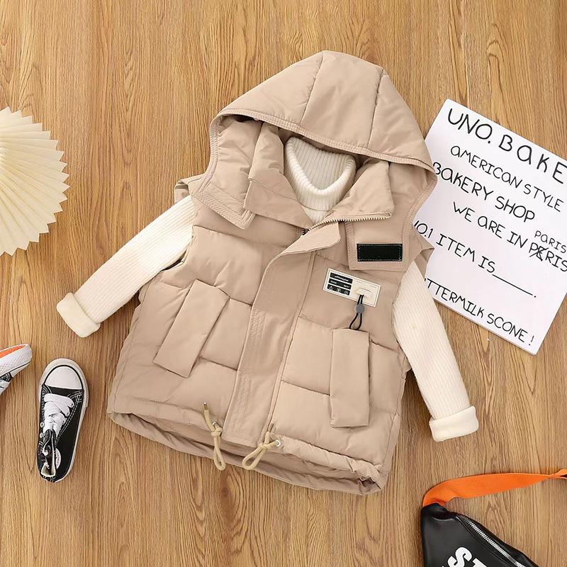 Children's Casual Cotton Vest Spring and Autumn Boys and Girls Down Cotton Vest