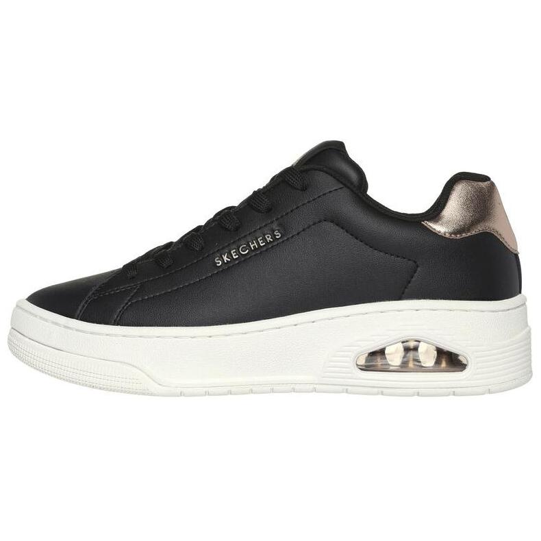 Skechers Court - Courted Leather Comfortable Low-Top Lifestyle Shoes Women sneaker Black 177700-BLK 36