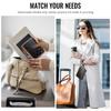 XIMAND Passport Holder Wallet Bag with 11 Card Slots and Passport Photo RFID Blocking Wristlet Brown Pocket, Pocket, Strap,