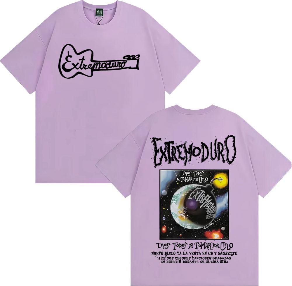 Rock Band EXTREMODURO Tour 2025 Merch T-shirts Men's Clothing Hip Hop Street Style T Shirt Male Casual Cozy High Quality T-shirt