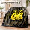 Personalisierte Flanelldecke Nirvana-Print Warme Gemütliche Decke für Zuhause Sofa Bettwäsche