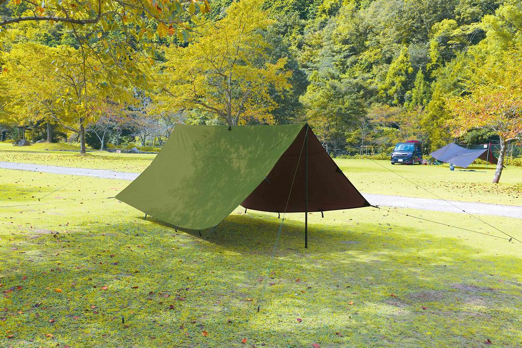 OUTDOOR MAN QUADRADO TARP Olivgrönt presenningstält Rectatarp öppen presenning UV-behandling UV-skydd Vattentät tryckbeständig förvaringspåse ingår BBQ KOTT-009K