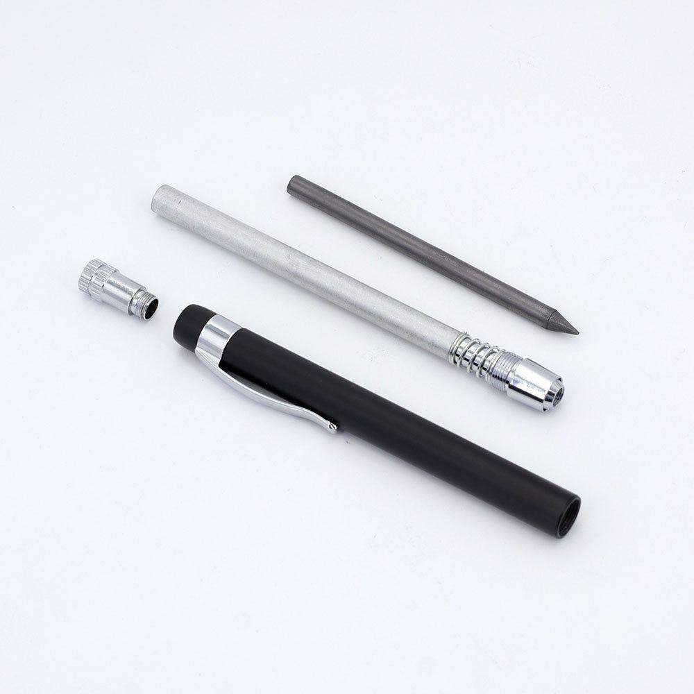 Durable Metal Mechanical Pencil 5.6mm Heavy-Duty Sketch Pencil with Pen Clip Drawing Pencil Shading & Manga Drawing