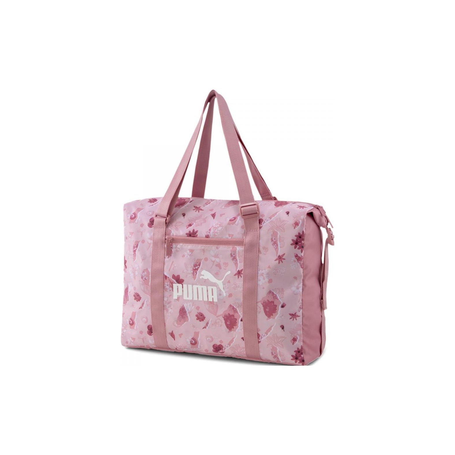 Puma Цветочная Фитнес Большая Вместительная Дорожная Сумка-Тоут Женская Сумка-Тоут Розовая 077382-02 Pink