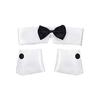PESENAR Bunny Halloween Costume Accessories 7 PCS Bunnys Ears Headband Tail Bow tie Collar Cuffs Fishnet Stockings Gloves