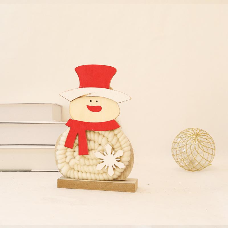 Christmas Wool Felt Ornaments Santa Claus Reindeer Snowman for Xmas Tree Tabletop Window Display Kids Gift Set