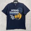 T-shirt da uomo Tampa Bay Rays Spring Training MLB Baseball Blu Medio Girocollo