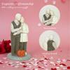 Resins Decorative Statue Commemorates Special Anniversaries Romantics Loving Elderly Couple Sculpture for Valentines Day