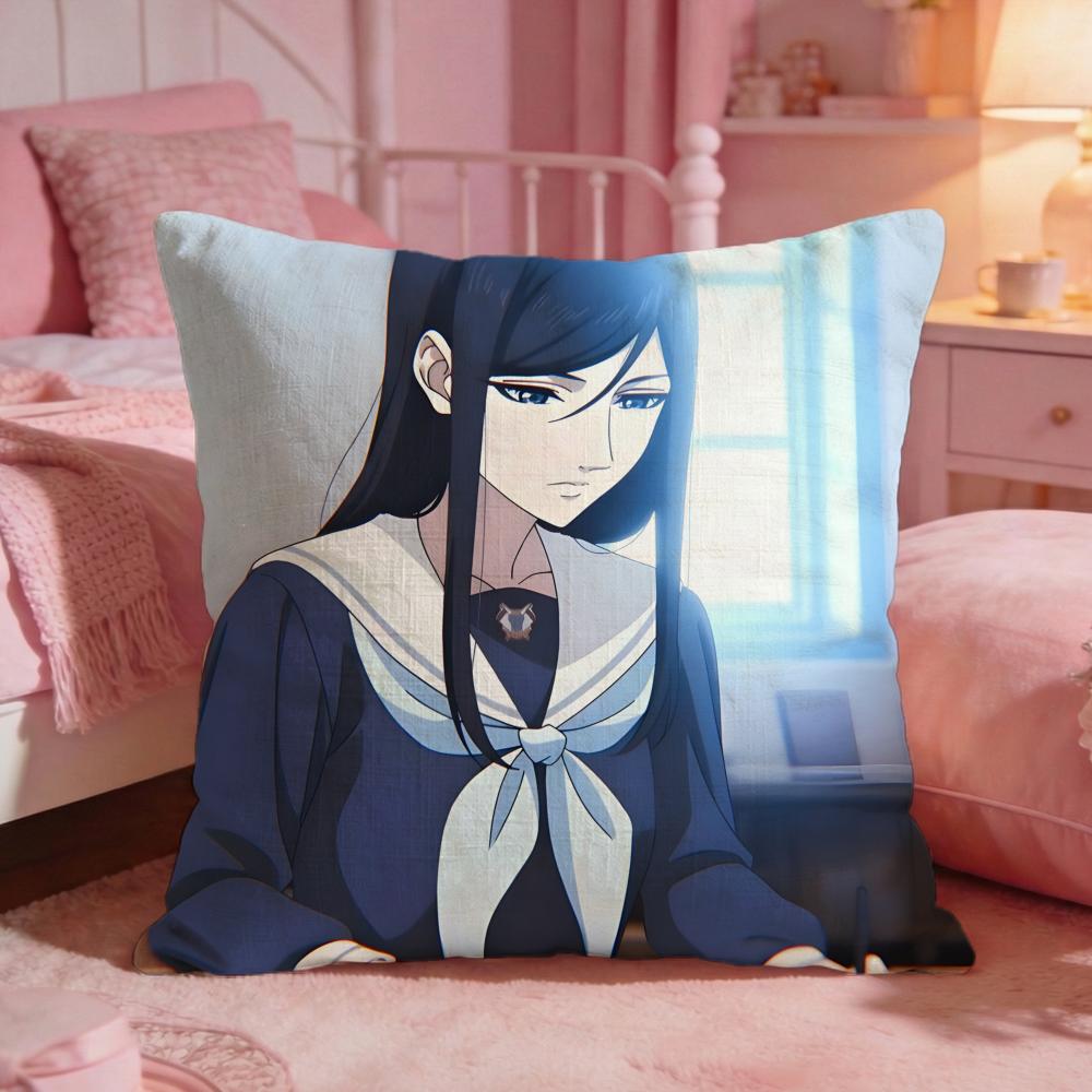 Migi  DDalis Anime Classic Cushion Cover Premium Comfort Reversible Pillow Cove Two In One Design For Any Room  Car Interior