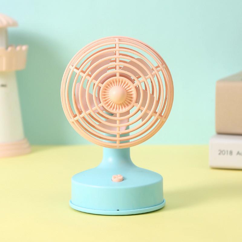 

Fresh And Cooling Usb Desktop Fan 90-degree Adjustable Angle Small Size Fan For Summer Pink blue