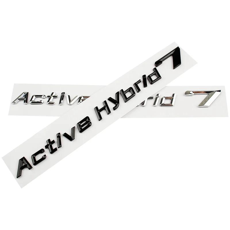 3D ABS Active hybrid 3 5 7 Car Tail Trunk Labels Emblem Badge Stickers