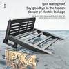 90° Intelligent Heating Drying Rack Bathroom Aluminum Alloy Towel Storage Rack Foldable Electric Towel Rack