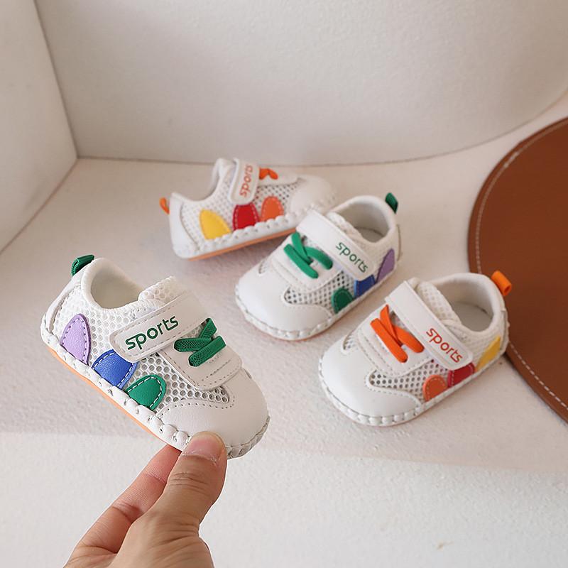 Baby Boys Girls Summer Soft Sole Shoes With Magic Tape For Toddler Crawling And Walking