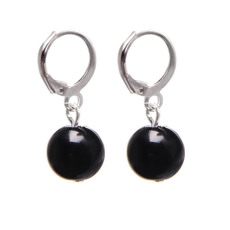 

Женские серьги-капли из красного, зеленого агата ручной работы, натуральный лазурит, аметист, каменные бусины, очаровательные висячие серьги, ювелирные изделия black onyx