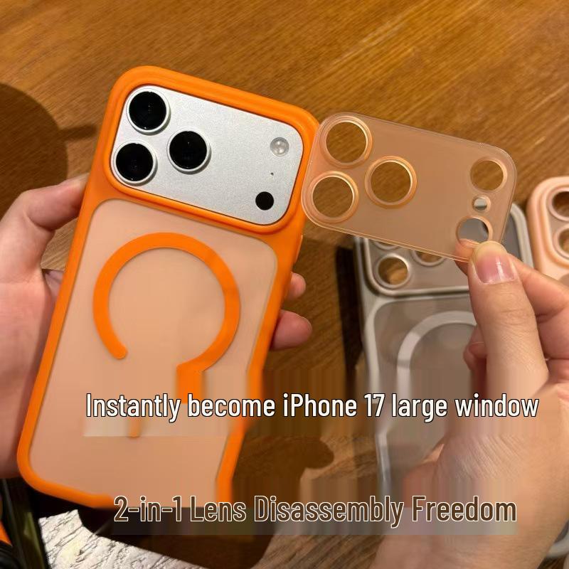 Magnetic Matte Detachable Lens Case for iPhone 17 Pro Max, Skin-Feel, Fits Apple 16 to 15 Models