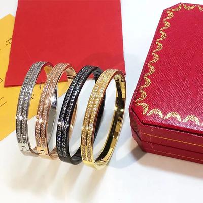 Fashion Party Dinner Wear A Single New Double Row Diamond Valentine's Day Full Star Bracelet