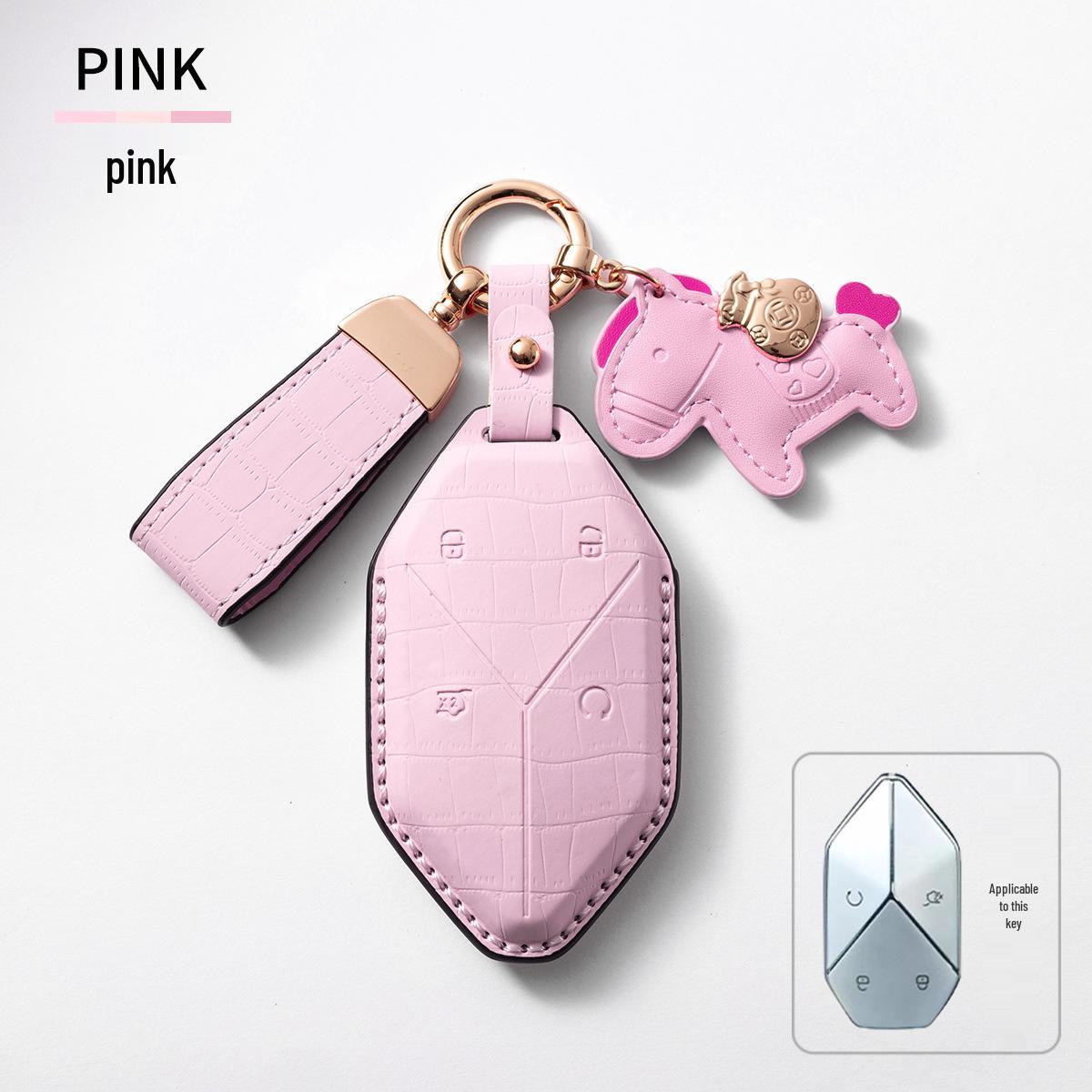 Compatible Key Case for BYD Fangchengbao Leopard 5/8 and Titanium 3 Max/Pro/Ultra with Crocodile Pattern