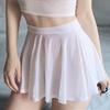 Stylish Women Underwear Lightweight Pleated Thin Flowy Above Knee Skirt for Bedroom