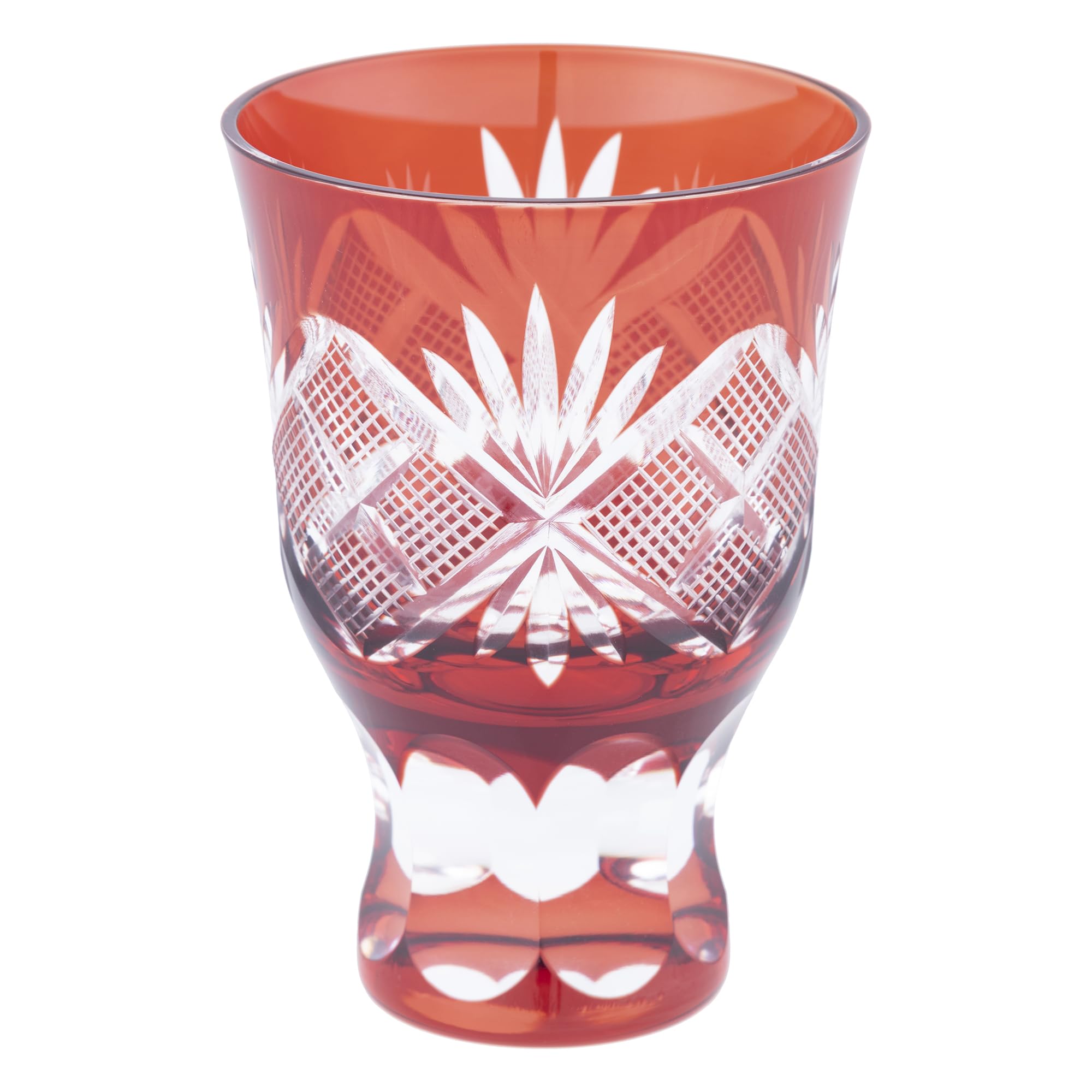 

Tajima Glass Sake Sake Diameter 6cm x Height Capacity Nanako Copper Made in [Authentic Product] Edo Kiriko Cup, Glass, Ochoko, Guinomi, approx.