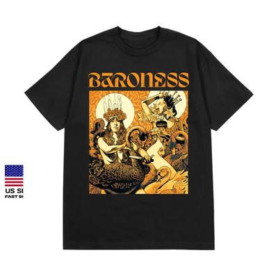 Νέο Καυτό artwork μπάντας Baroness μαύρο UNISEX Όλα τα μεγέθη S έως 45XL XA753 Unisex T-Shirt