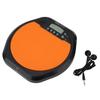 2-in-1 Electronic Drum Pad Metronome with Digital LCD Display, Shockproof Practice Training for Beginners & Kids, Includes Earphones