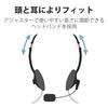 Elecom Headset-Mikrofon USB Binaural Overhead 1,8 m HS-HP27UBK