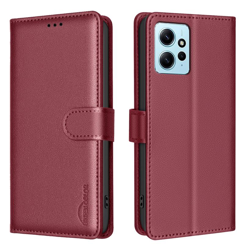 Wallet Flip Diebstahlschutzhülle Für Xiaomi Redmi Note 12S 12 Turbo Note12 Pro 4G Plus 5G Lederhülle RFID-Blockierende Schutztasche